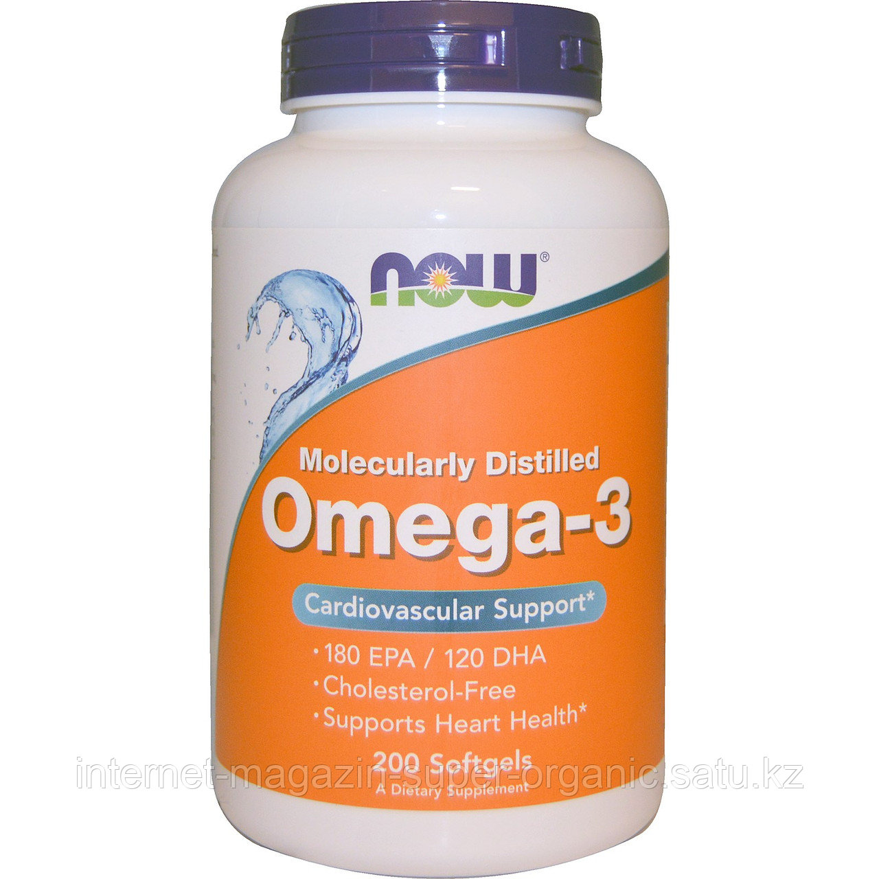 Омега 3, рыбий жир, 200 капсул, 180 ЭПК / 120 ДГК, Omega-3