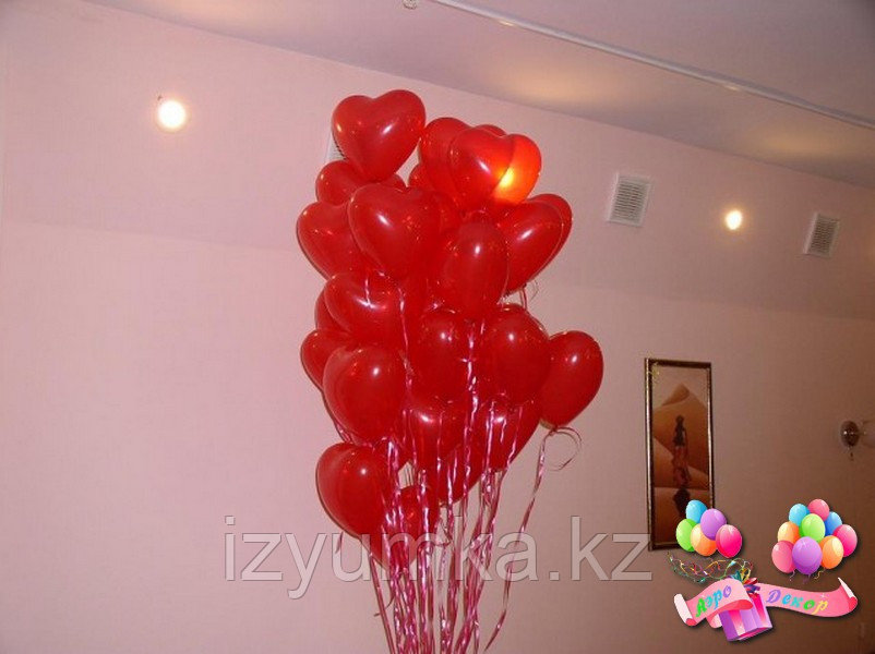 Гелиевые шары "Сердце" 16" в Павлодаре - фото 5 - id-p38346129