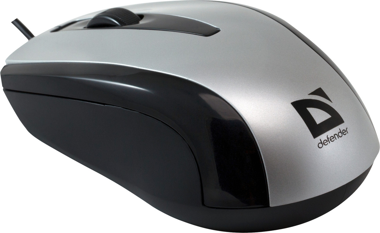 Defender 52140 Optimum MM-140 Проводная оптическая мышь USB S(Серебро) 2кн+кл 800dpi