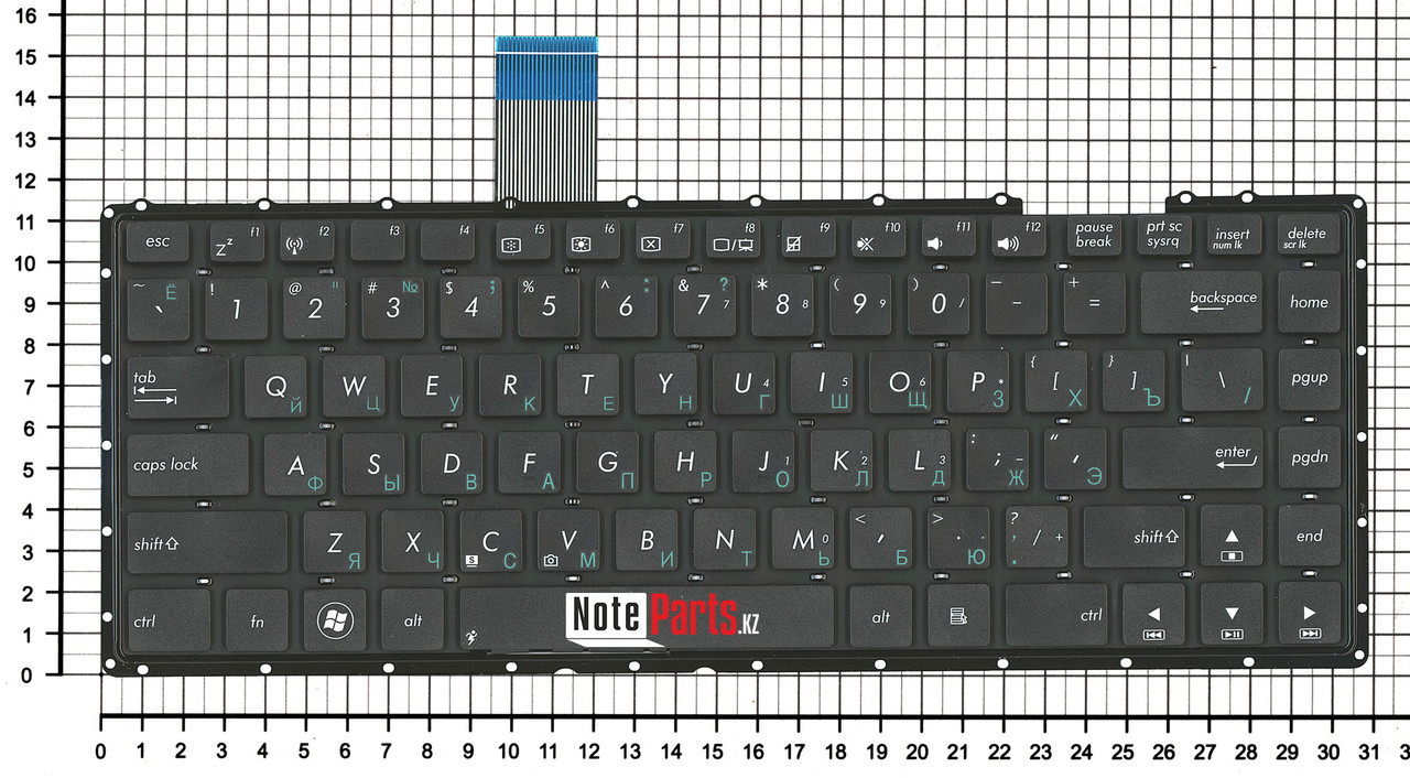 Клавиатура для ноутбука Asus X401 черная без рамки - фото 1 - id-p38379382