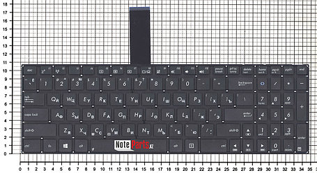 Клавиатура для ноутбука Asus K56, K56C, K550D черная без рамки, фото 2