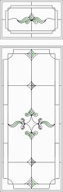 Витраж для межкомнатных дверей D81