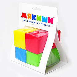 Мякиши Набор из 8 кубиков, 4 цвета