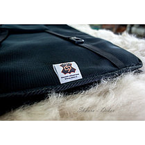 Меховая накидка овчина «DECOR» мутон/черный 1шт, фото 3