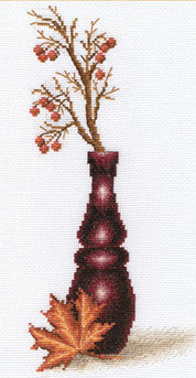 Набор для вышивания крестом "Красные ягоды" 