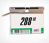 Ценникодержатель на крючок откидной VH39 длина 70 мм., цвет прозрачный , фото 2