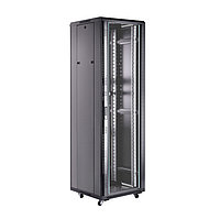 Шкаф серверный Toten AS8042.8101 19" 42U, 800*1000*2055 черный (стекло, 2 верт.орг., блок вентиляторов)