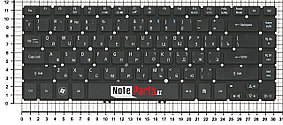 Клавиатура для ноутбука Acer Aspire V5-473G, ENG, черная