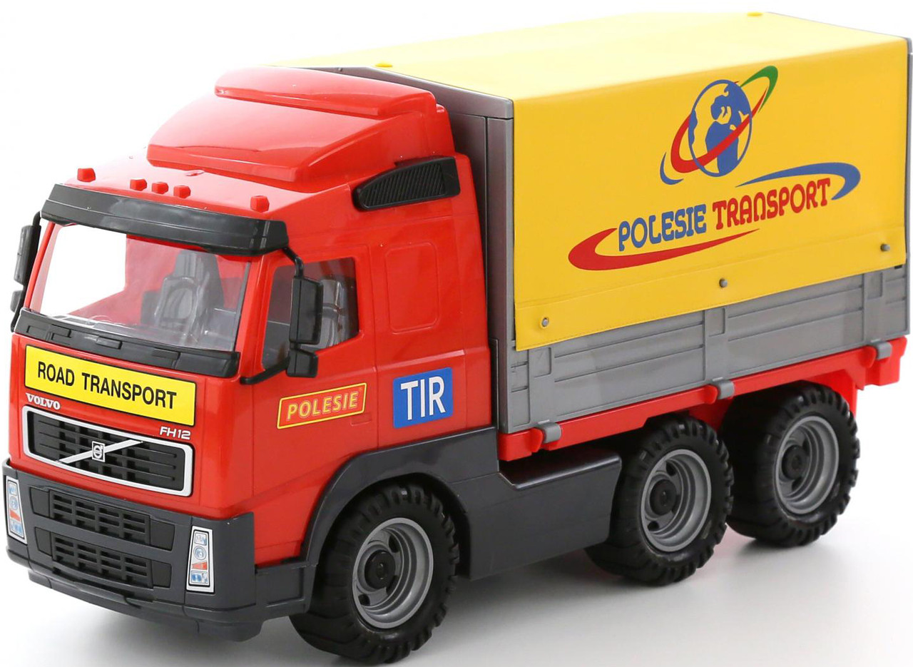 "Volvo", автомобиль бортовой тентовый в сеточке 8763