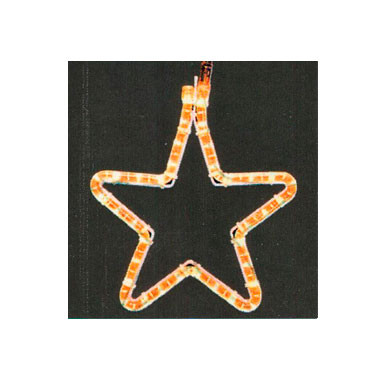 Декоративная светящаяся акриловая фигура "Звезда оранжевая" - фото 1 - id-p38570448
