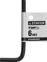 Ключ имбусовый STAYER "STANDARD", сталь, черный, 6мм, фото 2