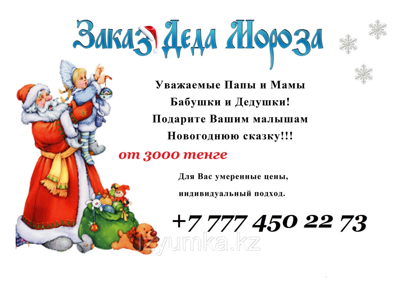 Вызов Деда Мороза и Снегурочки в Павлодаре - фото 3 - id-p38578277