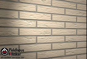Клинкерная плитка "Feldhaus Klinker" для фасада и интерьера R140 perla senso