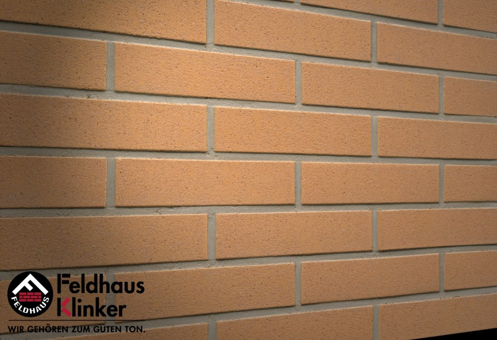 Клинкерная плитка "Feldhaus Klinker" для фасада и интерьера R206 nolani liso rosso
