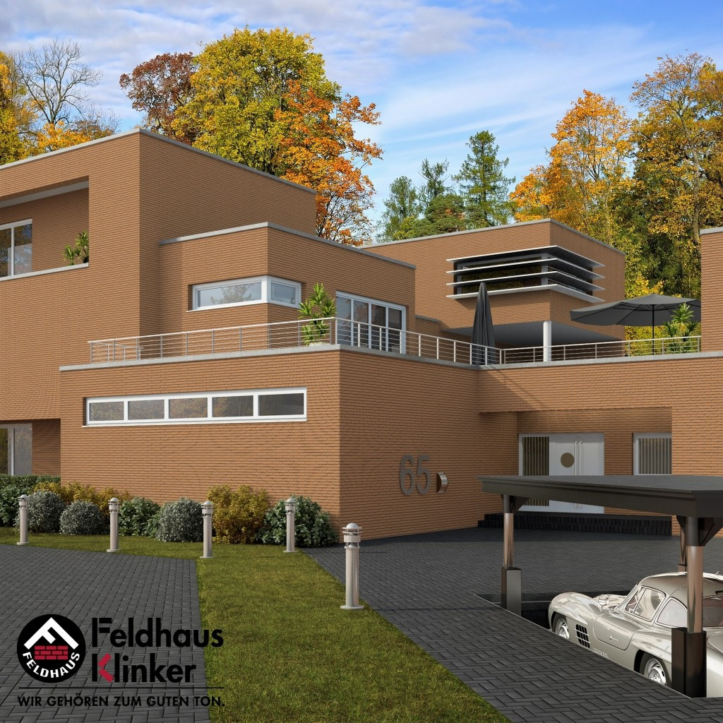 Клинкерная плитка "Feldhaus Klinker" для фасада и интерьера R206 nolani liso rosso - фото 9 - id-p38602530