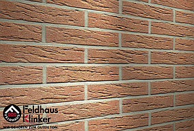 Клинкерная плитка "Feldhaus Klinker" для фасада и интерьера R214 bronze mana