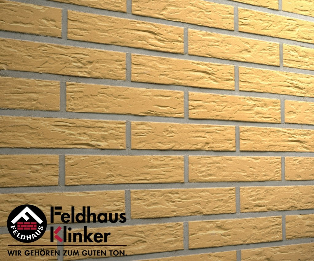Клинкерная плитка "Feldhaus Klinker" для фасада и интерьера R240 amari senso