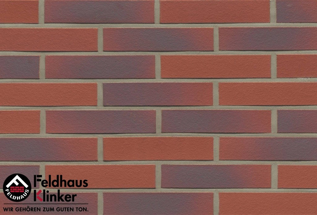 Клинкерная плитка "Feldhaus Klinker" для фасада и интерьера R356 carmesi antic liso - фото 2 - id-p38602981