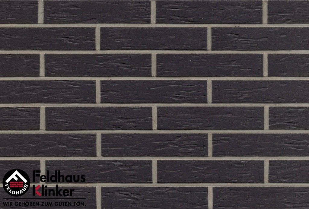 Клинкерная плитка "Feldhaus Klinker" для фасада и интерьера R740 anthracit senso - фото 4 - id-p38603224