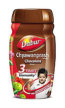 Чаванпраш со вкусом шоколада, Дабур/Dabur, 450 гр, бодрость, память, токсины, шлаки, очищение организма