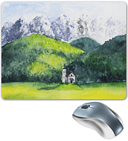 Коврик для мышки "Pad for Mouse  с изображением  "Горный пейзаж",Dimensions:300mm x 250mm x 3mm"