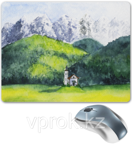 Коврик для мышки "Pad for Mouse с изображением "Горный пейзаж",Dimensions:300mm x 250mm x 3mm" - фото 1 - id-p38624341