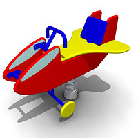 Детская Качалка на одинарной пружине «Самолет» Размеры: 990 x 600 x 725мм