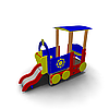 Детское Игровое оборудование «Паровозик» для улицы  Размеры 3195х1285х2265мм