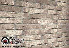 Клинкерная плитка "Feldhaus Klinker" для фасада и интерьера R682 sintra argo blanco