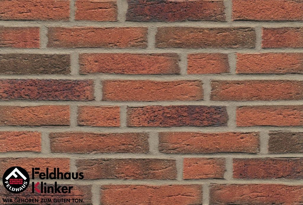 Клинкерная плитка "Feldhaus Klinker" для фасада и интерьера R687 sintra terracotta linguro - фото 2 - id-p38633588