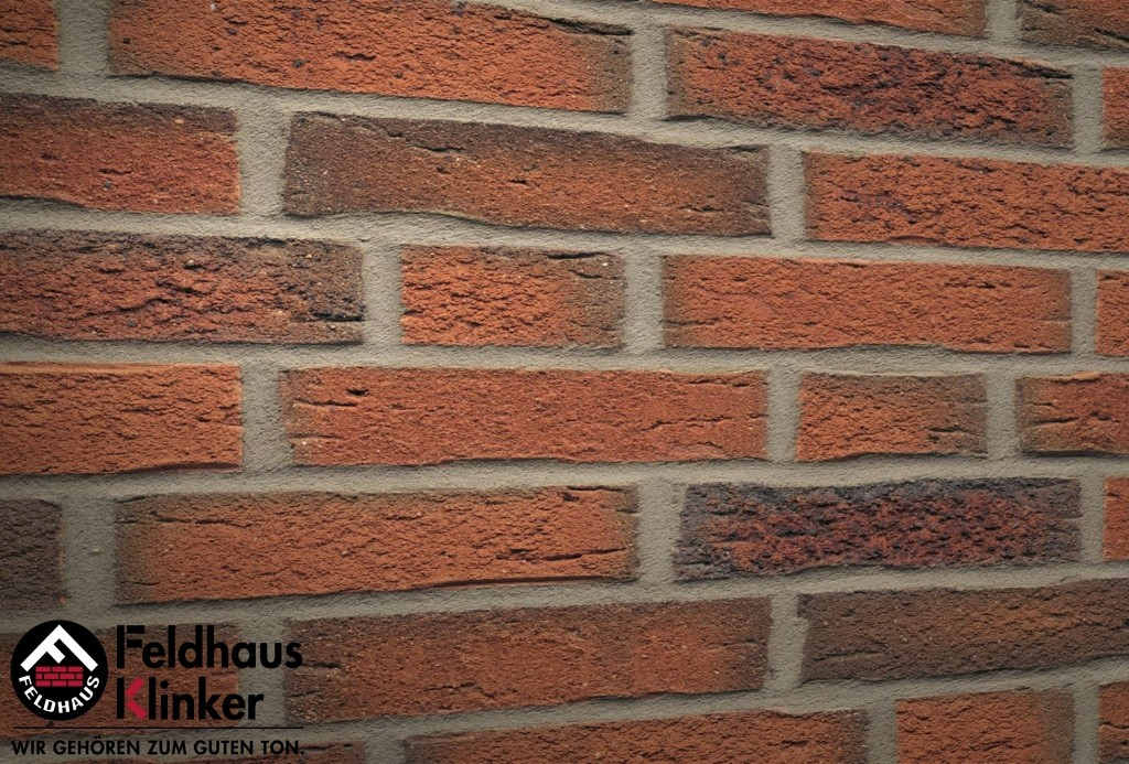 Клинкерная плитка "Feldhaus Klinker" для фасада и интерьера R687 sintra terracotta linguro, фото 1