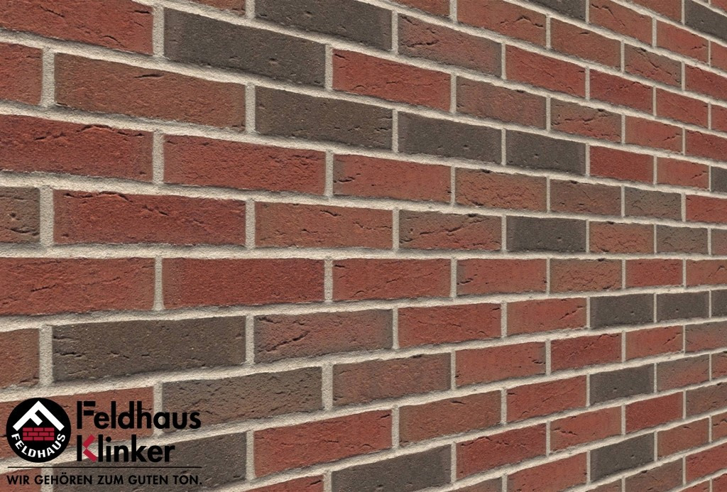 Клинкерная плитка "Feldhaus Klinker" для фасада и интерьера R689 sintra ardor, фото 1