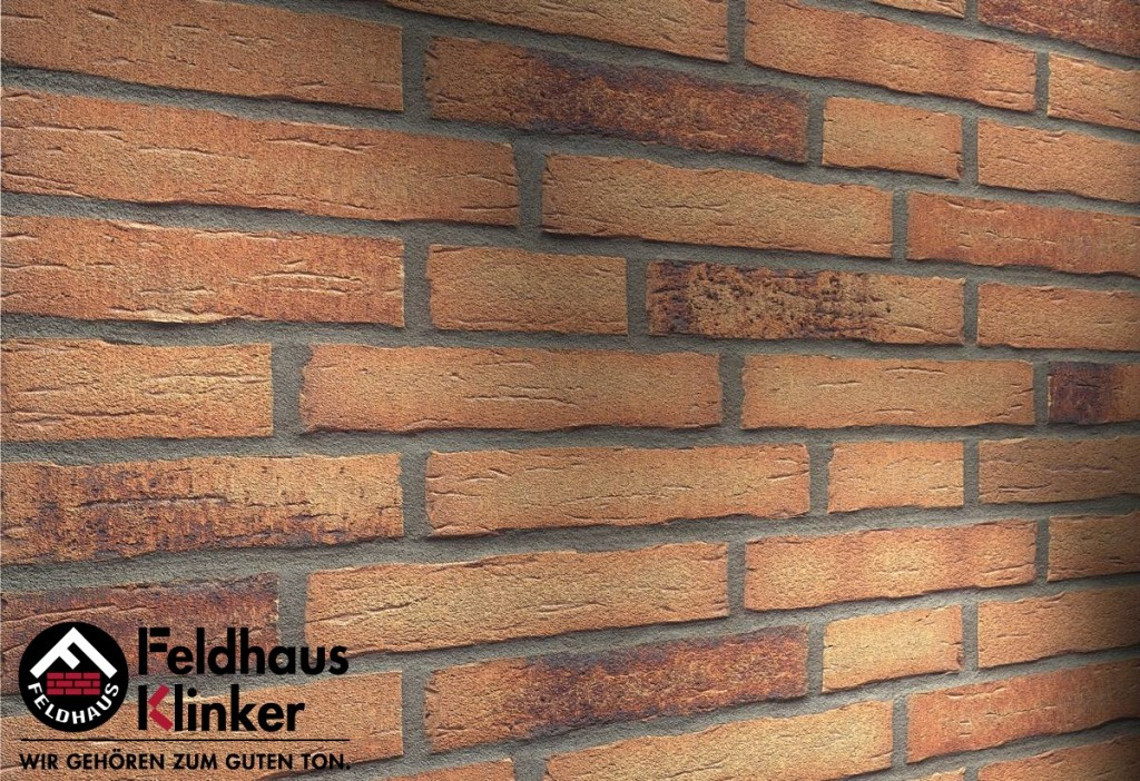 Клинкерная плитка "Feldhaus Klinker" для фасада и интерьера R695 sintra sabioso ocasa, фото 1