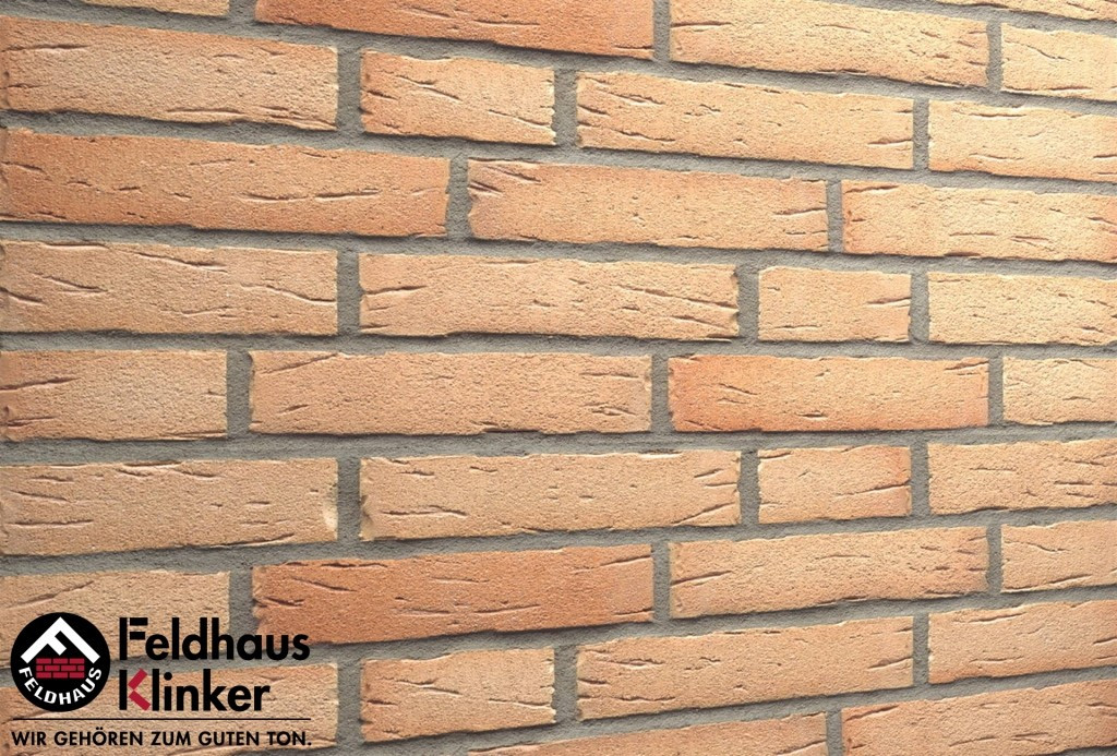 Клинкерная плитка "Feldhaus Klinker" для фасада и интерьера R696 sintra crema duna, фото 1
