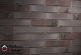 Клинкерная плитка "Feldhaus Klinker" для фасада и интерьера R565 carbona geo ferrum