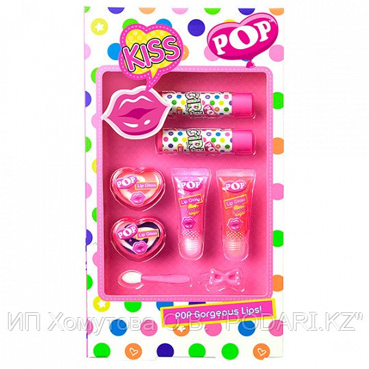 POP Игровой набор детской декоративной косметики для губ