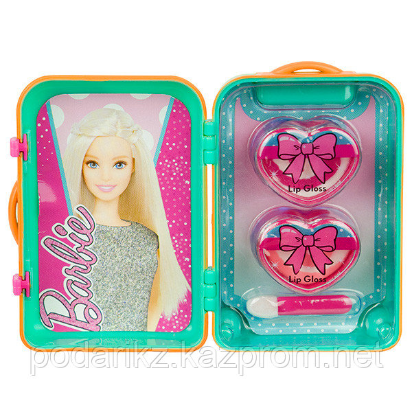 Barbie Игровой набор детской декоративной косметики в чемоданчике зел.