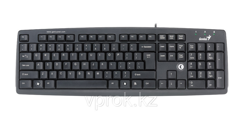 Клавиатура "Genius  KB-06 XE Desktop Keyboard, eng / rus / kaz,Black,USB  кор-20шт made in China"