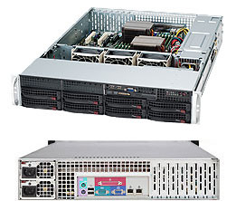 Сервер Supermicro CSE 825TQ-R720 /X10DRi /2x2620v4/128GB /9260+BBU/2*300GB SAS/4x1TB ES3/2*720W PS