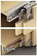 Комплект Slido Classic 50 VF SR, для 2 дверных полотен, 22-27 мм