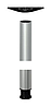 Ножка для стола Rondella, сталь, 710 мм, D 60 мм, белый, алюминий
