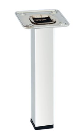 Ножка, без регулировки по высоте, хромированная         300mm, фото 1