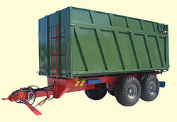 Тракторный полуприцеп с трехсторонней разгрузкой ТСП-20т грузоподъемность 15 т, объем 19-26 м3