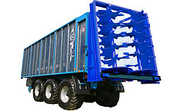 Разбрасыватель органических удобрений РОУ-20 борта из нержавеющей стали