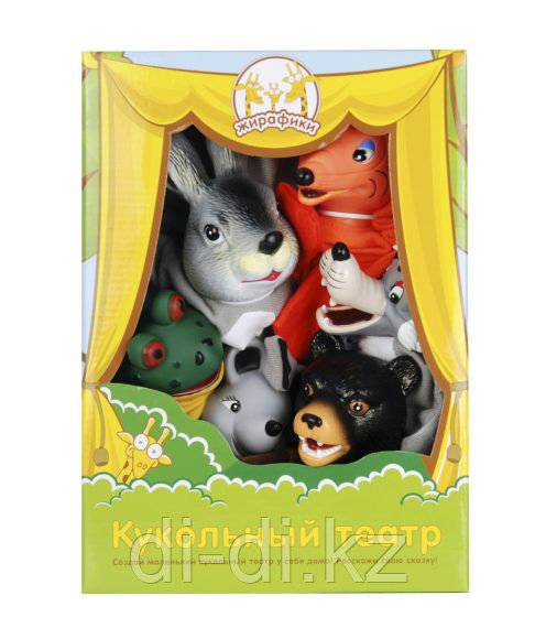 Игровой набор Кукольный Театр "Теремок" 6 кукол
