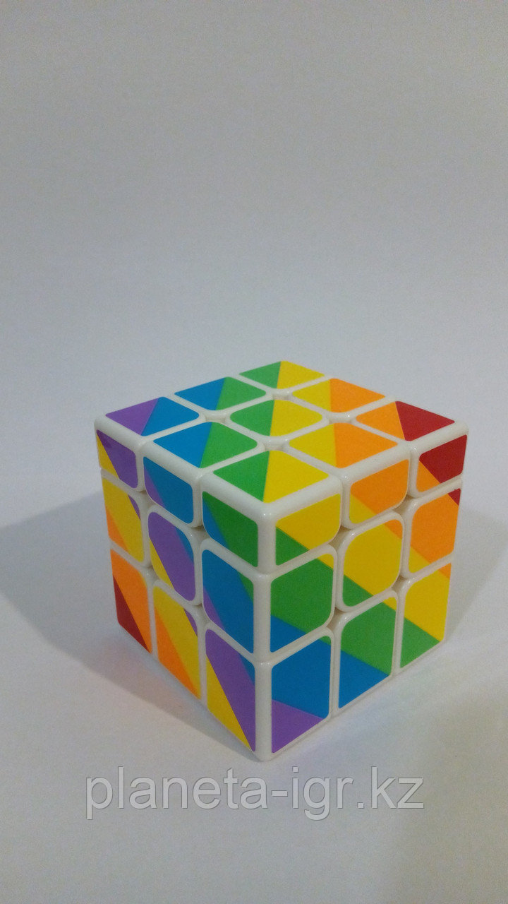 Кубик  зеркальный 3х3х3 Moyu Youngjun Inequilaterial радуга черн и син