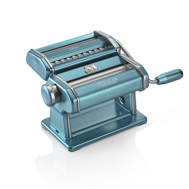 Оптом Marcato Design Atlas 150 Color Azzurro ручная тестораскаточная машинка - машинка для резки лапши и пасты
