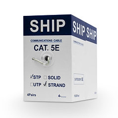 Кабель сетевой, SHIP, D145S-P, Cat.5e, FTP, 4x2x7/0.16мм, 305 м/б, PVC, (Экранированный, Многожильный)