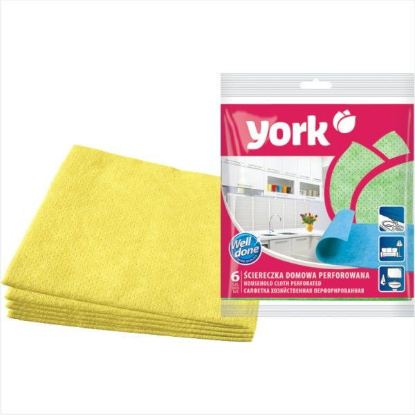 Тряпка перфорированная Йорк - YORK 6шт
