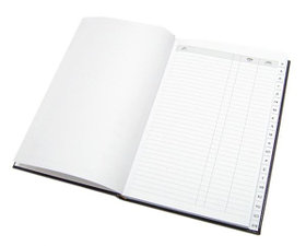 Телефонная книга 13.5x19.5см, 124стр, линейка, синяя Acar